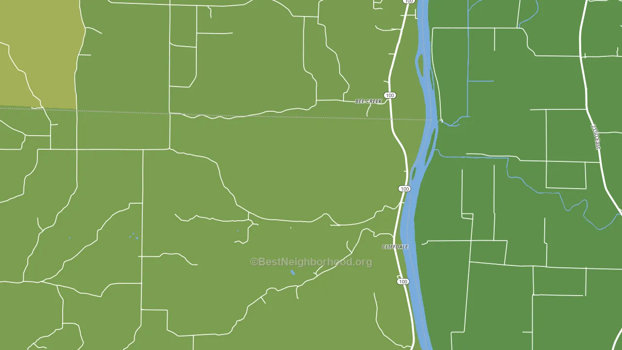 Bee Creek, IL block-group voter-turnout map