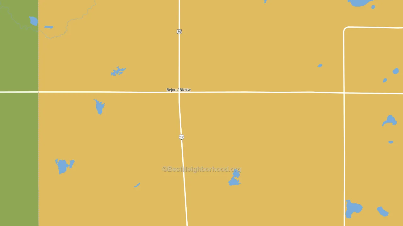 Bejou, MN block-group voter-turnout map