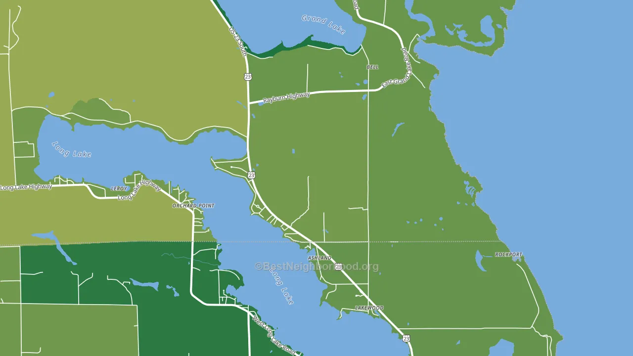 Bell, MI block-group voter-turnout map
