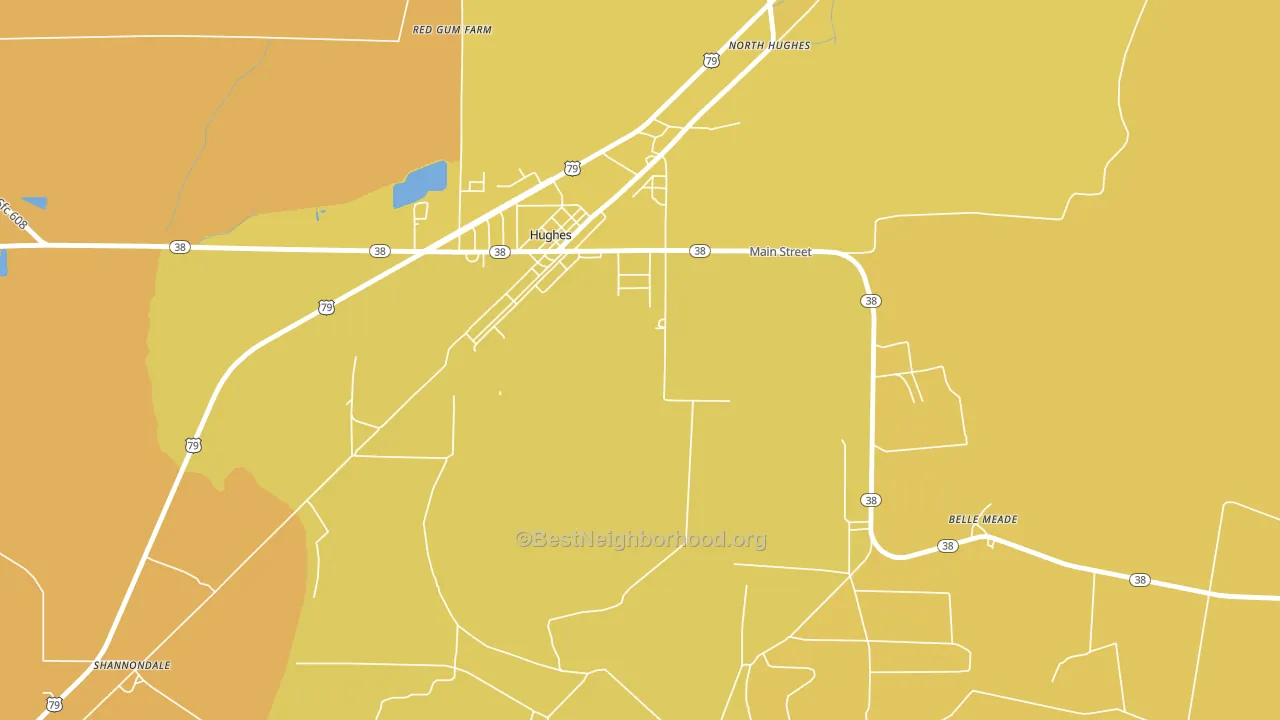 Belle Meade, AR block-group voter-turnout map