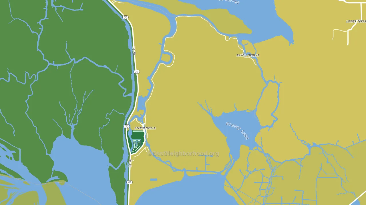 Belle River, LA block-group voter-turnout map