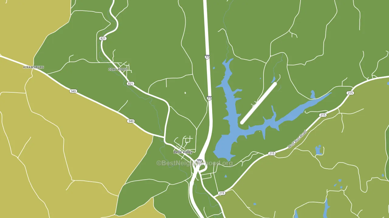 Belle Valley, OH block-group voter-turnout map