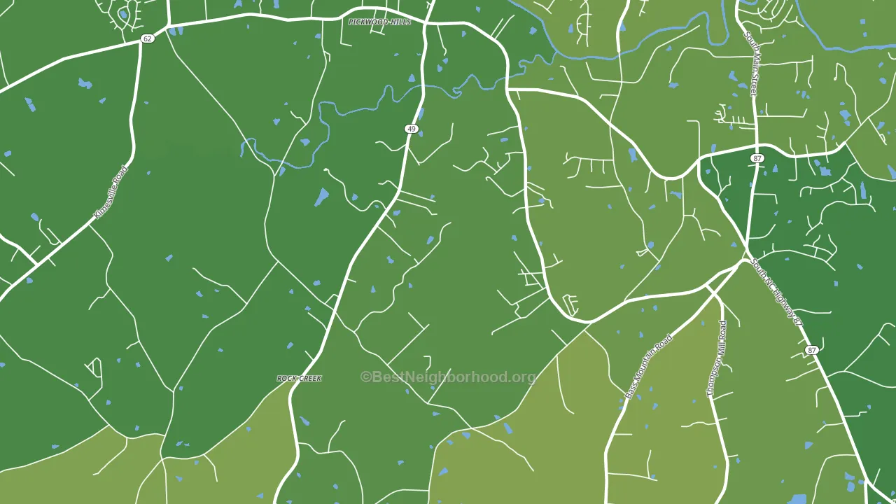 Bellemont, NC block-group voter-turnout map