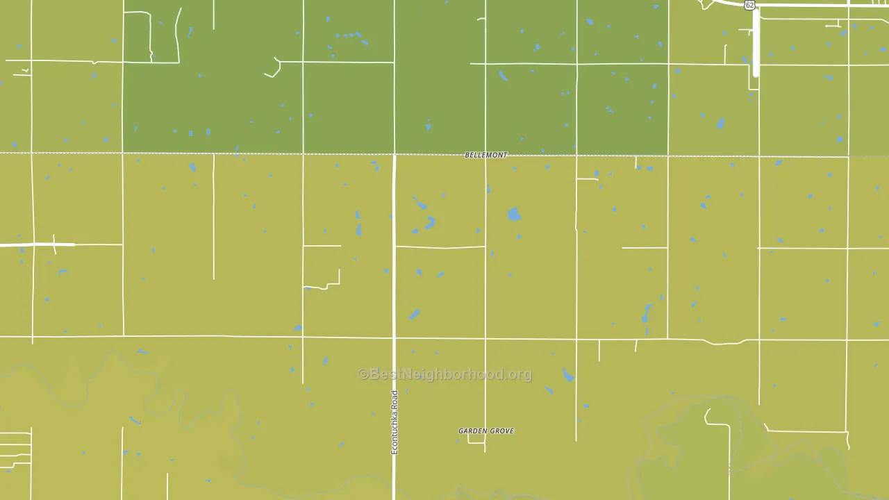 Bellemont, OK block-group voter-turnout map