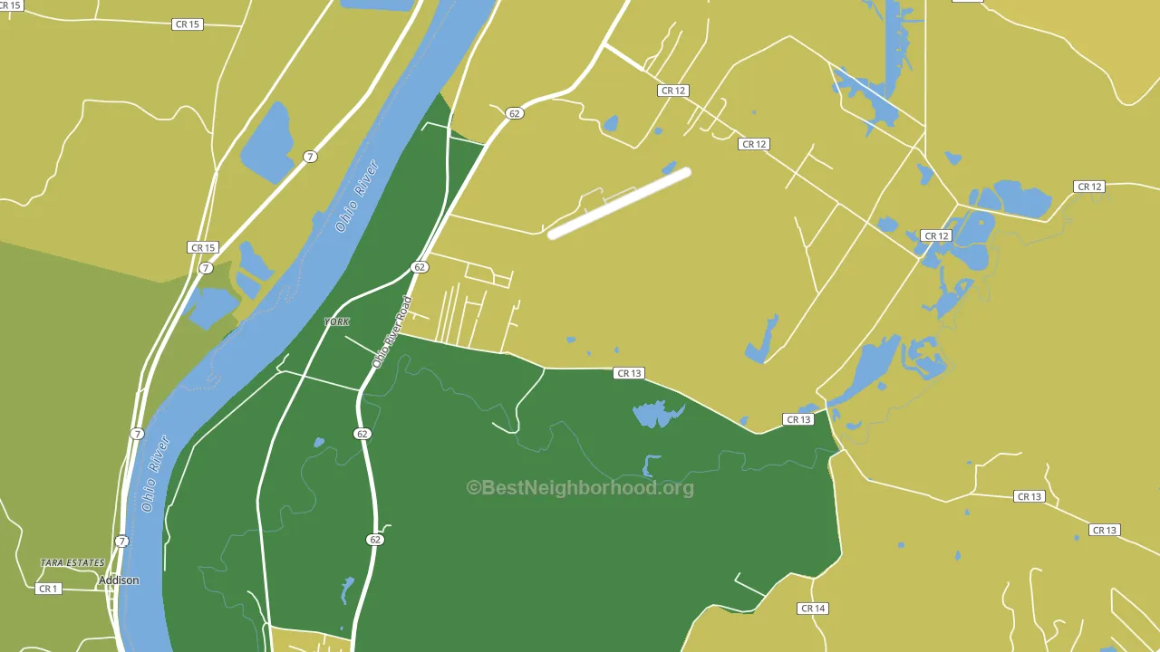 Bellmeade, WV block-group voter-turnout map