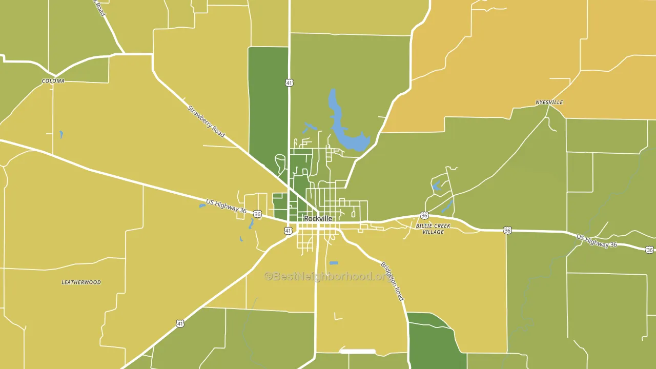 Bellmore, IN block-group voter-turnout map