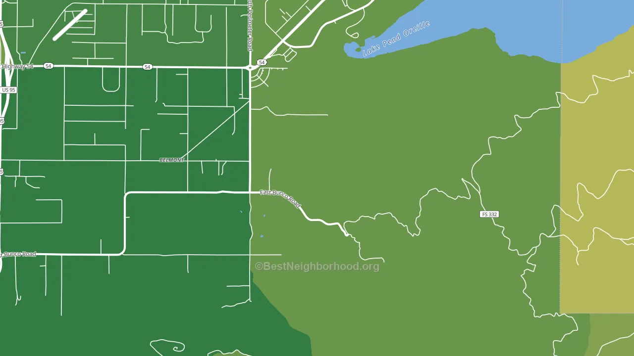 Belmont, ID block-group voter-turnout map