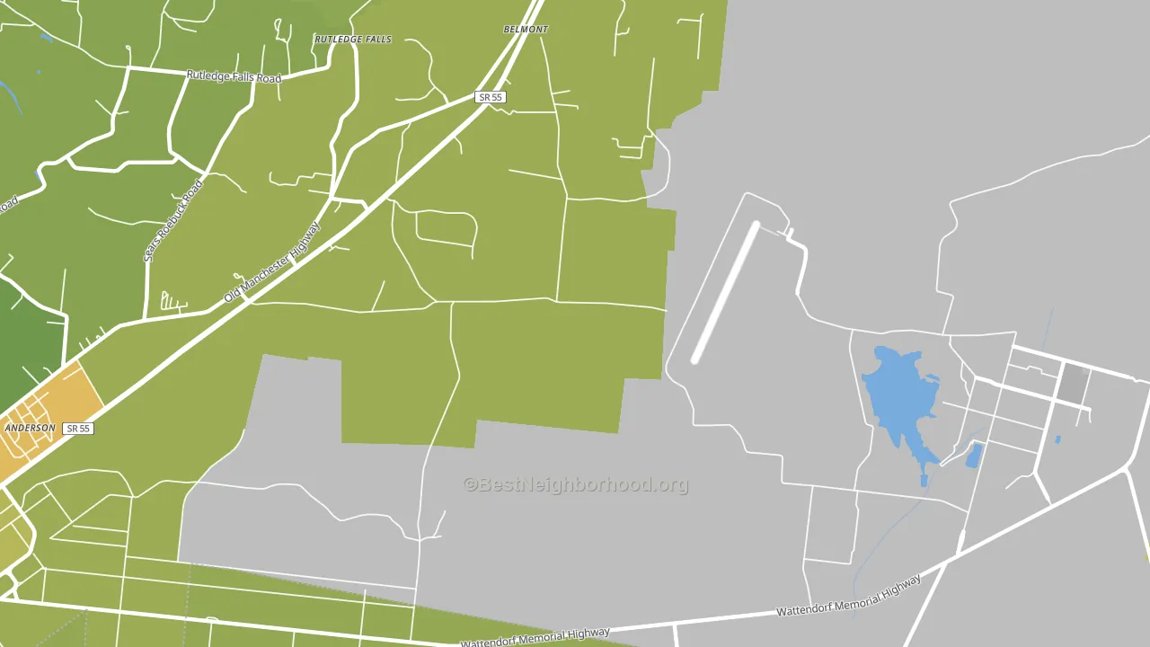 Belmont, TN block-group voter-turnout map