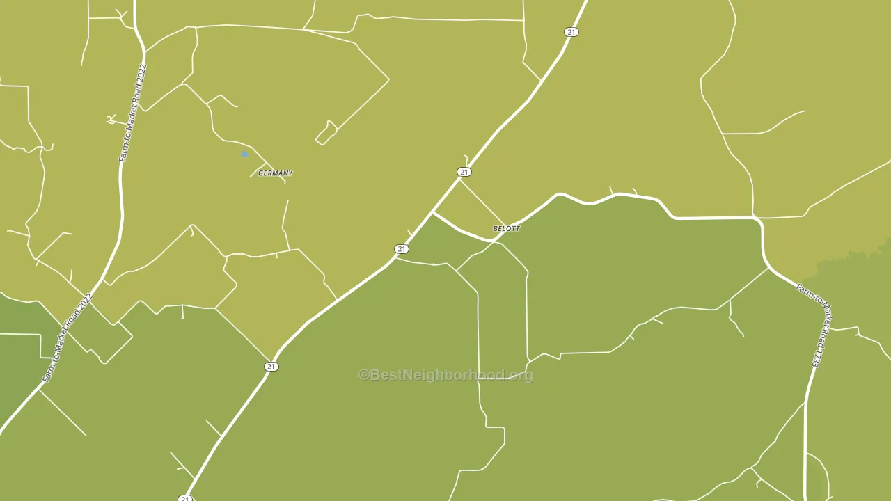 Belott, TX block-group voter-turnout map