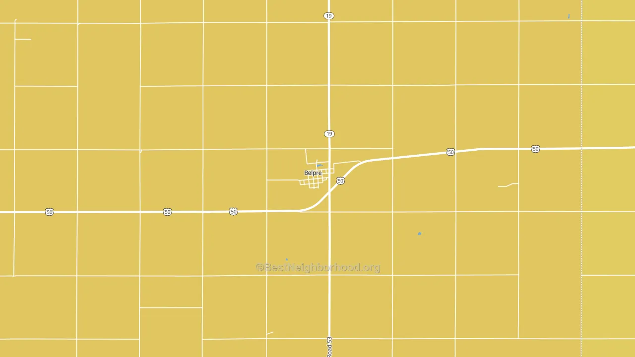 Belpre, KS block-group voter-turnout map