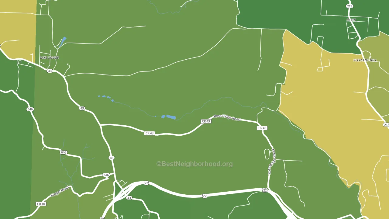 Belvedere, OH block-group voter-turnout map