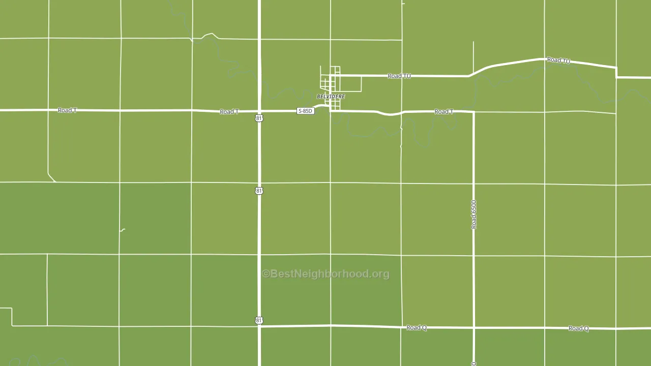 Belvidere, NE block-group voter-turnout map