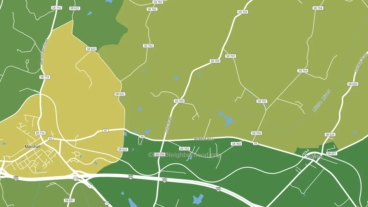 Belvoir, VA block-group voter-turnout map