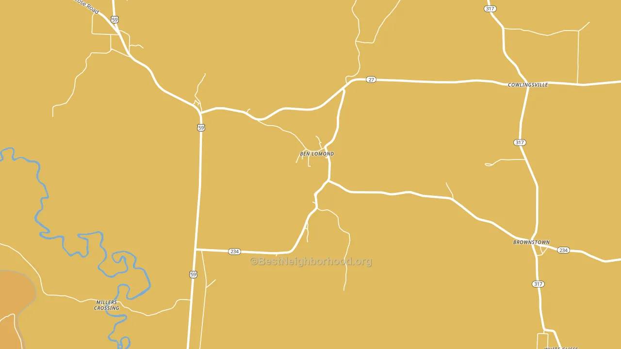 Ben Lomond, AR block-group voter-turnout map