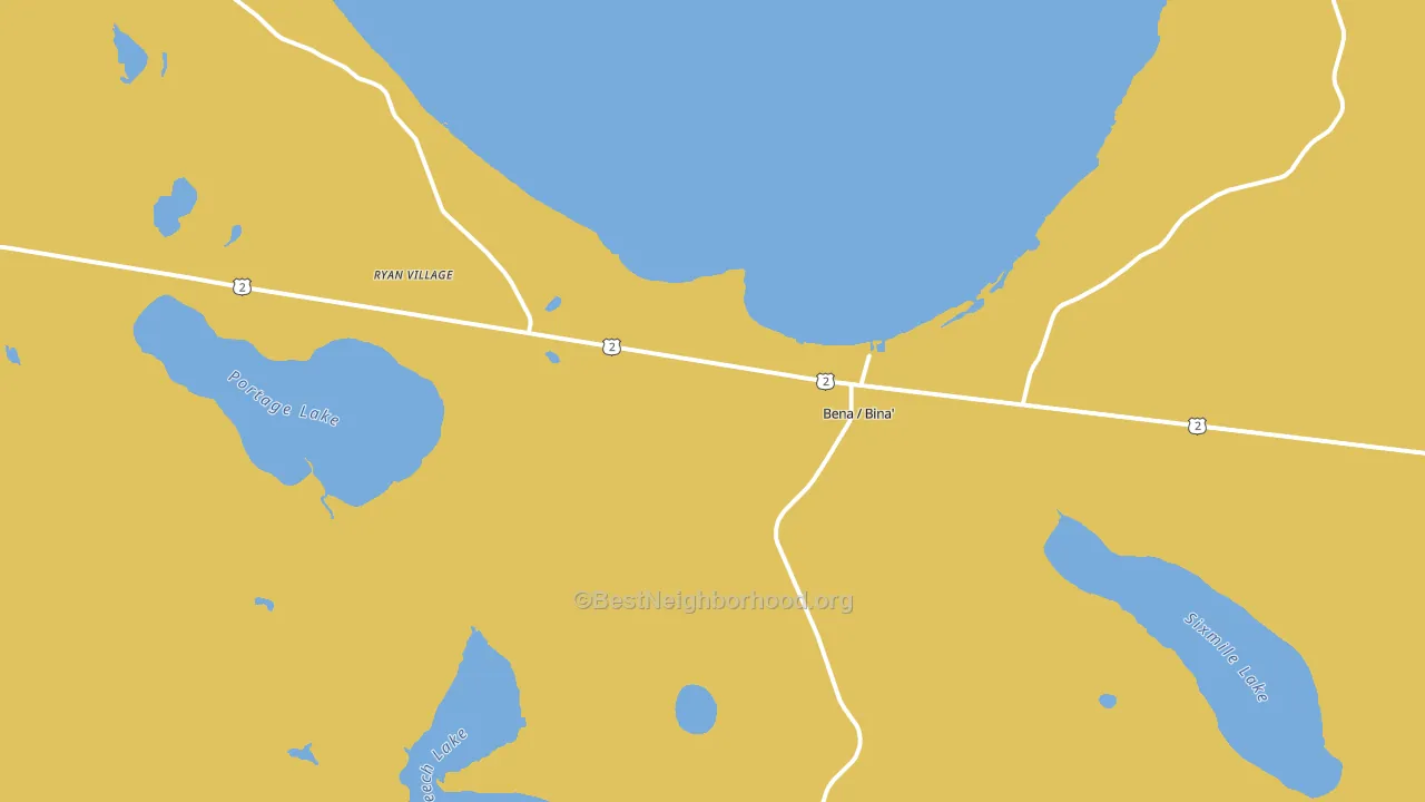 Bena, MN block-group voter-turnout map