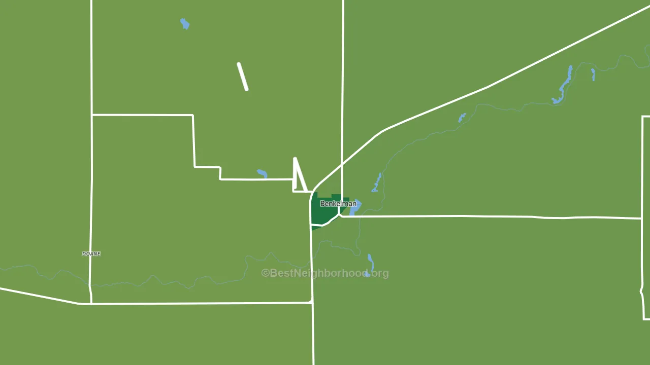 Benkelman, NE block-group voter-turnout map