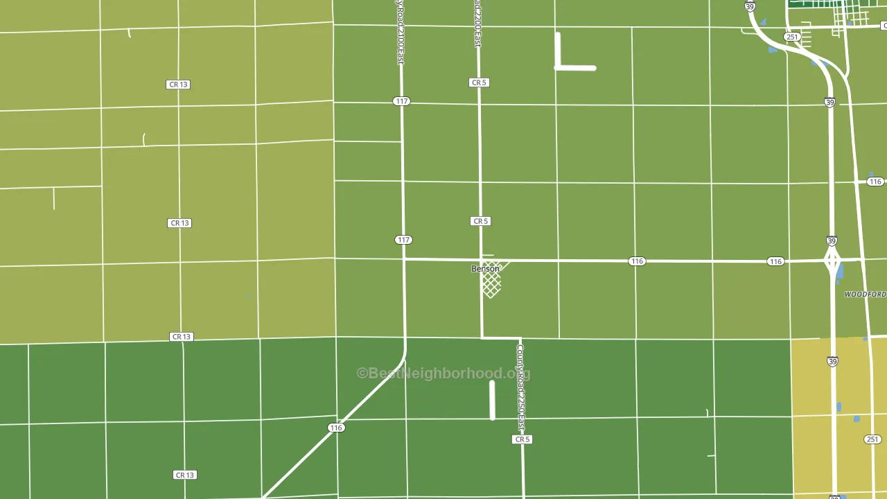 Benson, IL block-group voter-turnout map