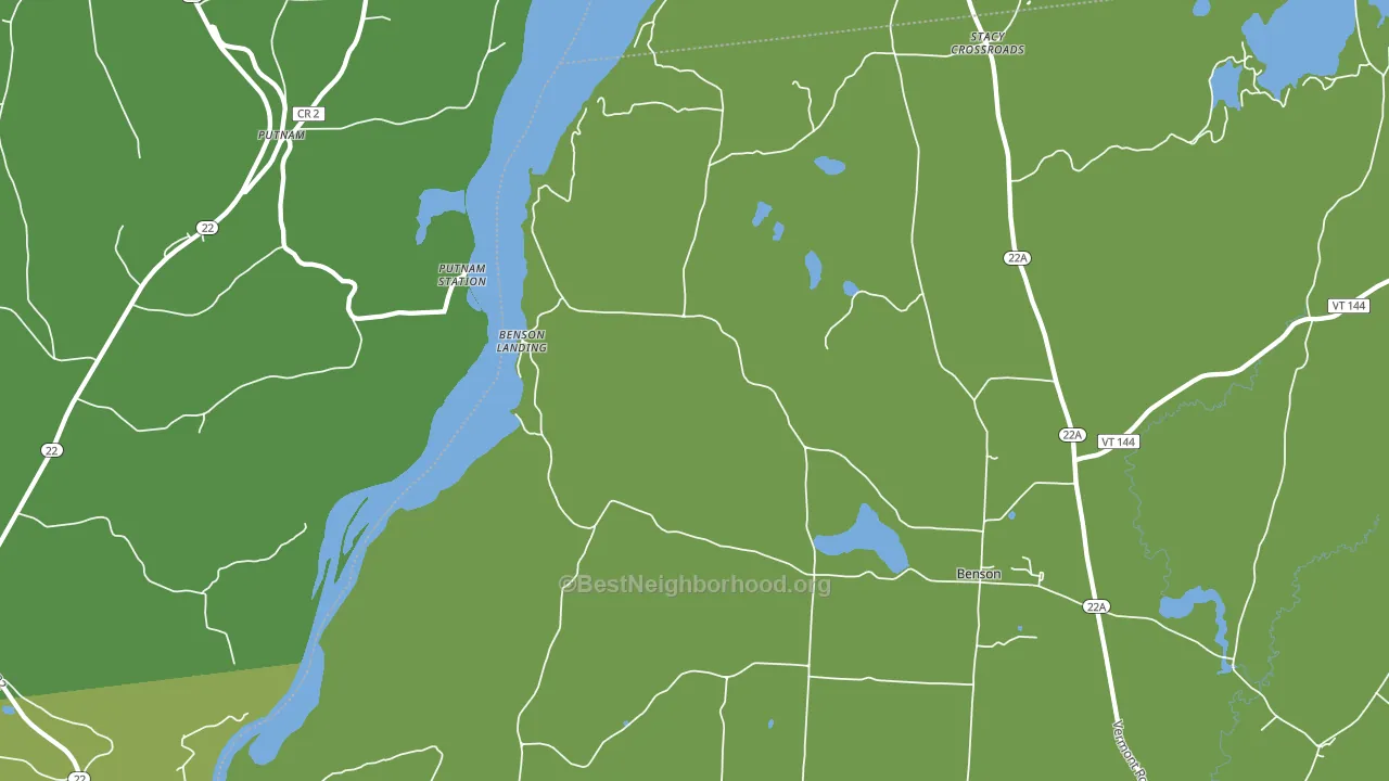 Benson Landing, VT block-group voter-turnout map