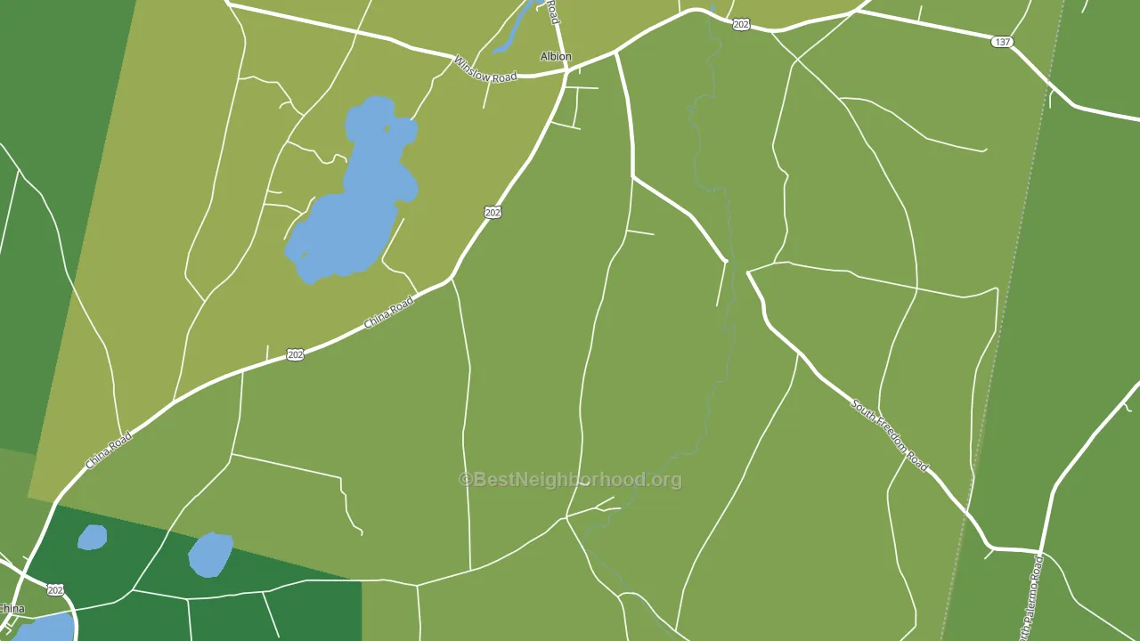 Benton, ME block-group voter-turnout map