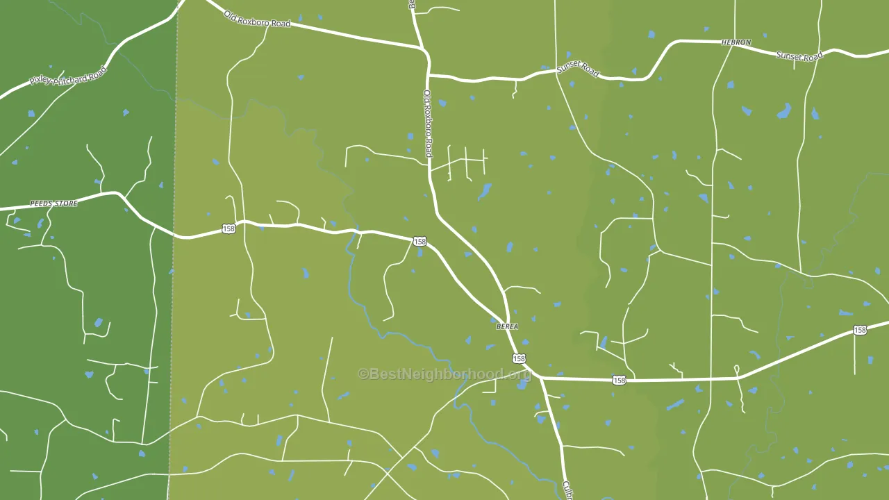 Berea, NC block-group voter-turnout map
