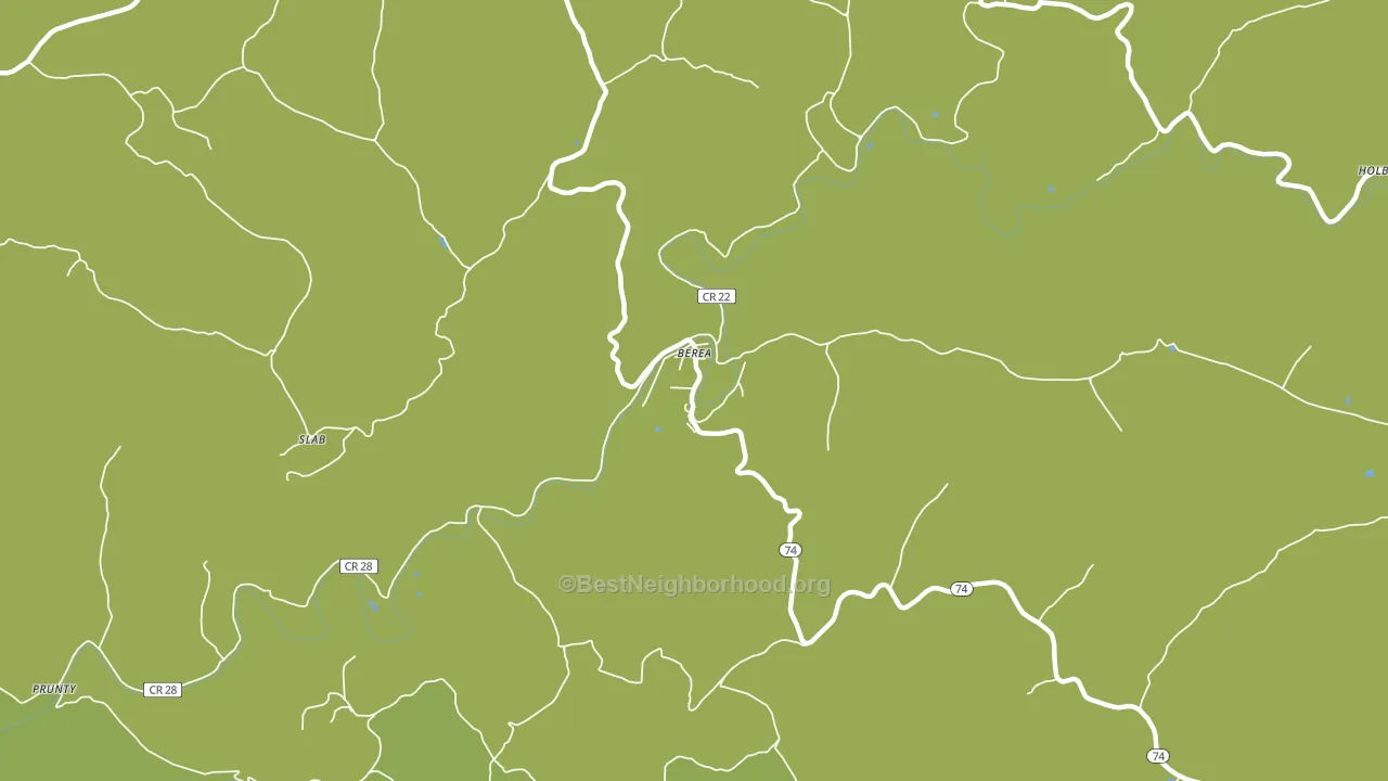 Berea, WV block-group voter-turnout map