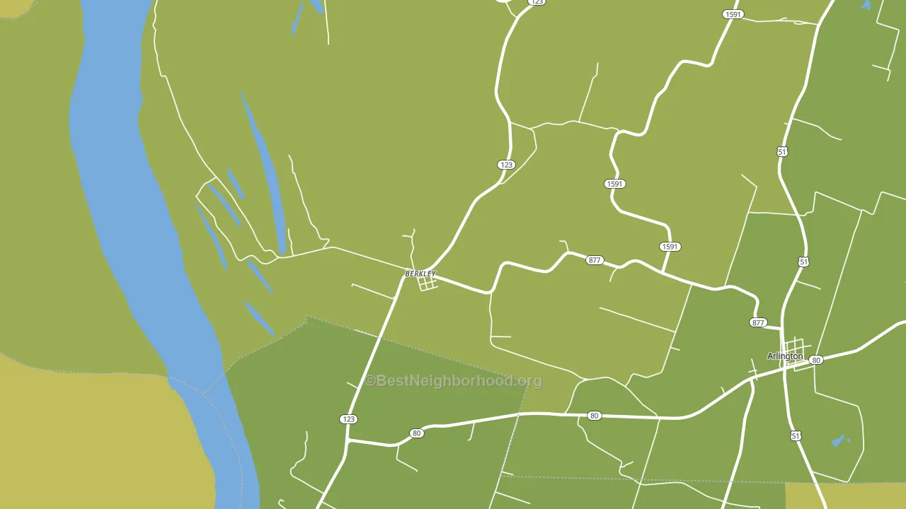 Berkley, KY block-group voter-turnout map
