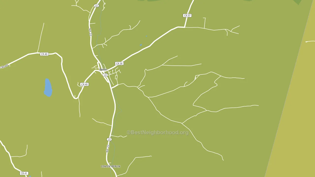 Berlin, NY block-group voter-turnout map