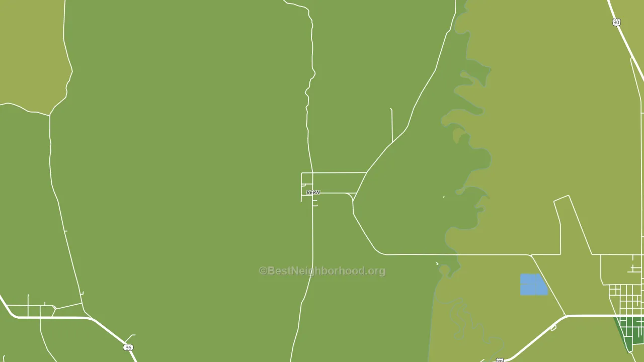 Bern, ID block-group voter-turnout map