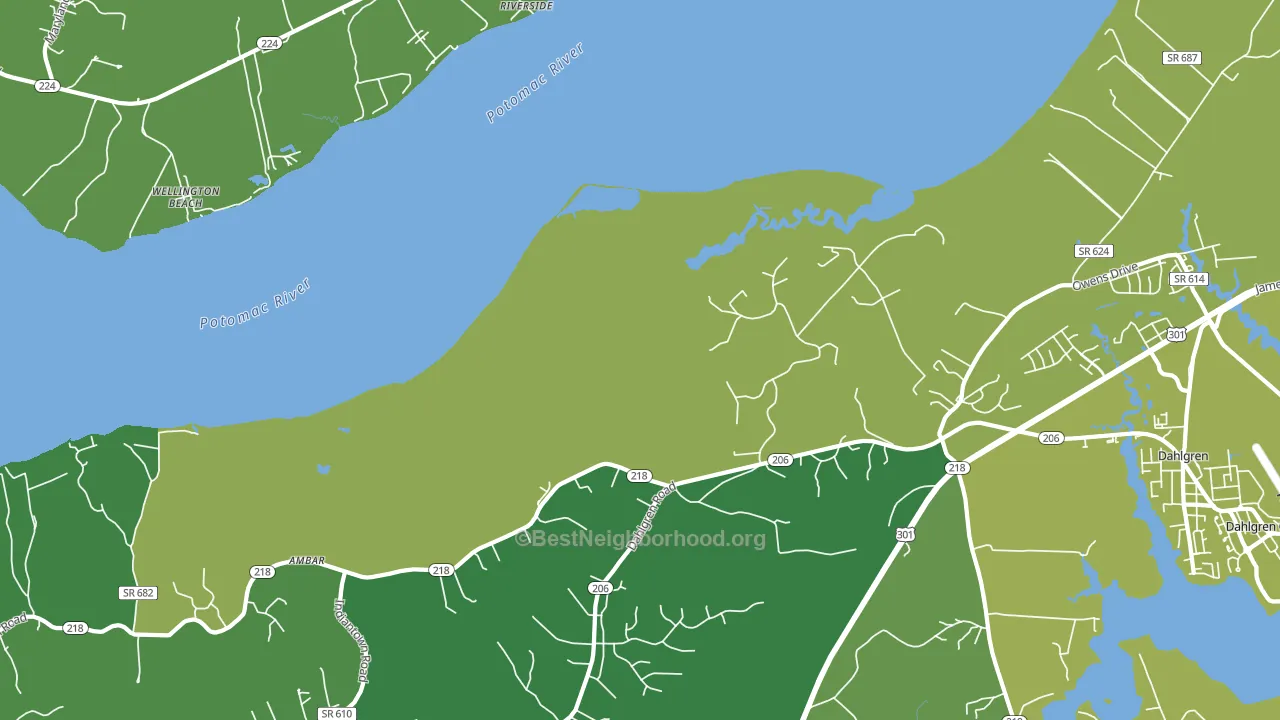 Berthaville, VA block-group voter-turnout map
