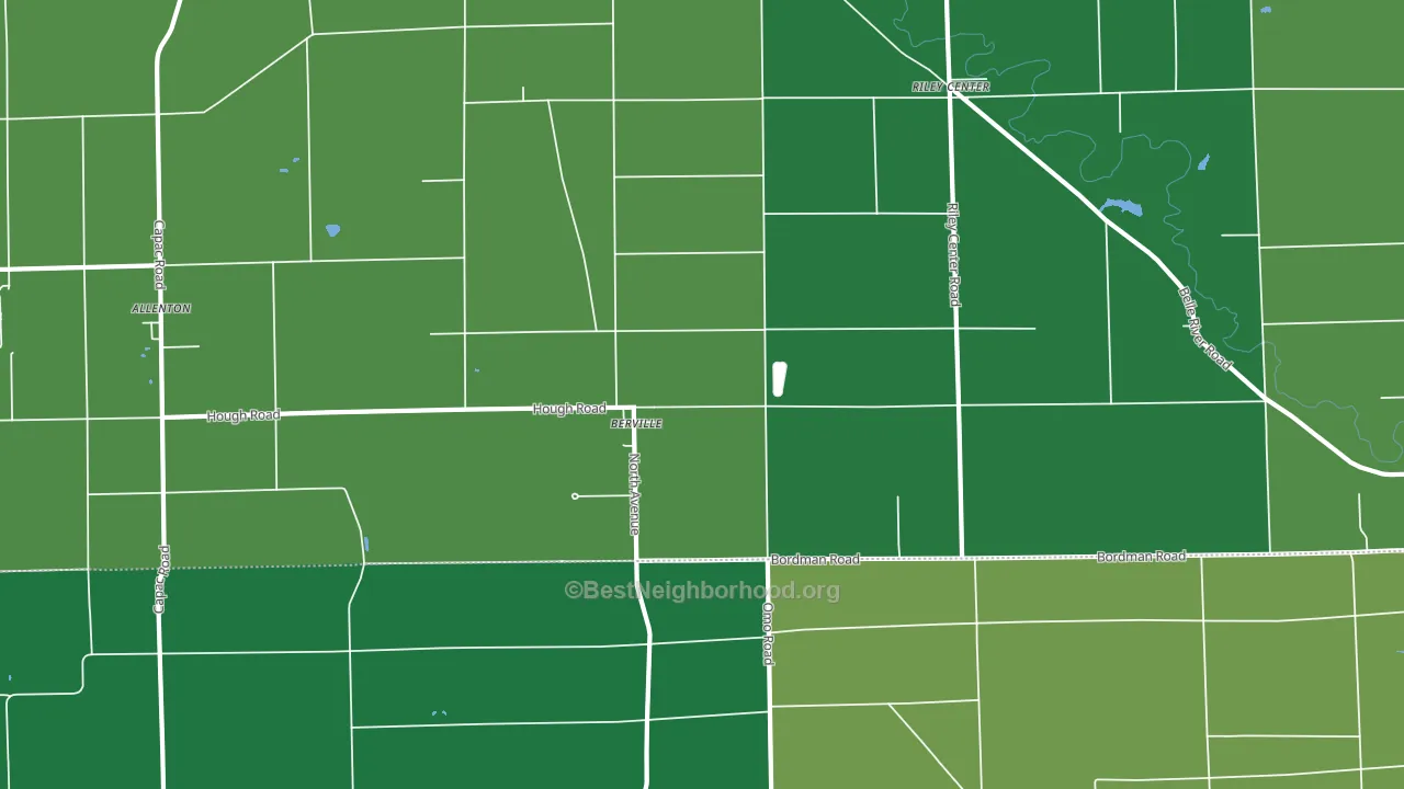 Berville, MI block-group voter-turnout map
