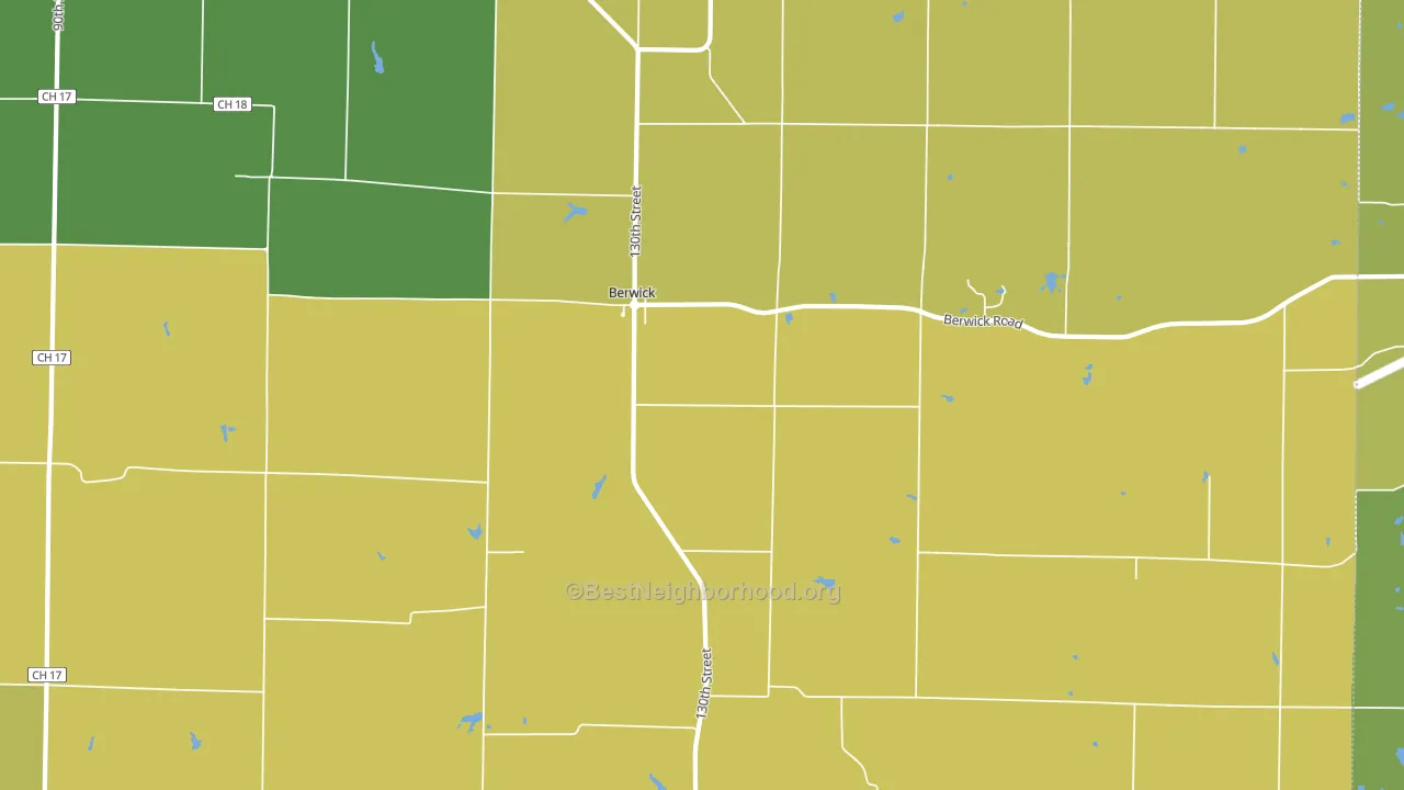 Berwick, IL block-group voter-turnout map