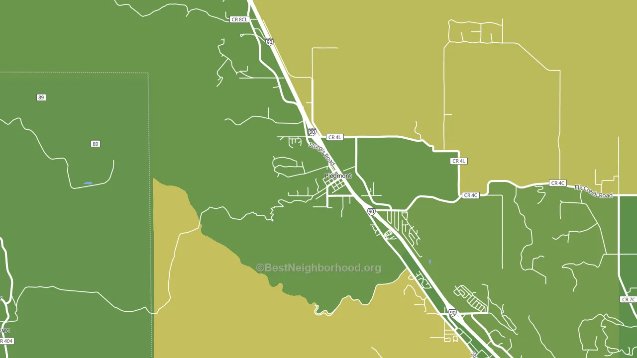 Bethlehem, SD block-group voter-turnout map