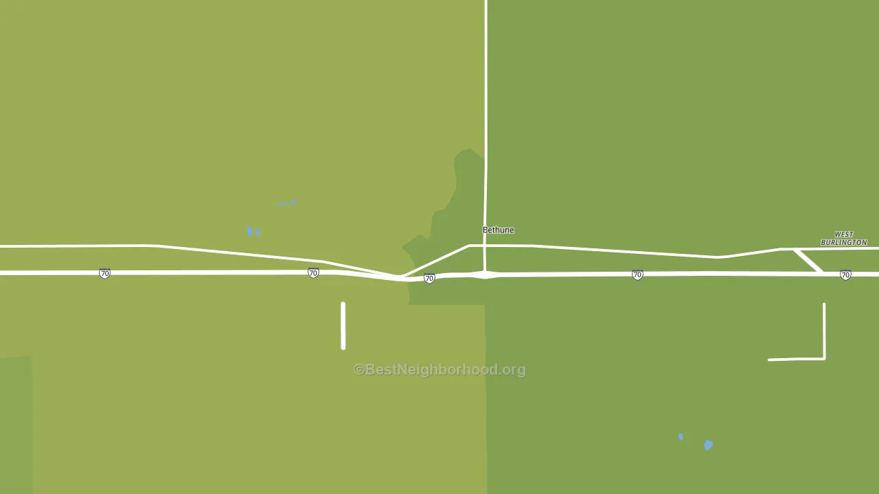 Bethune, CO block-group voter-turnout map