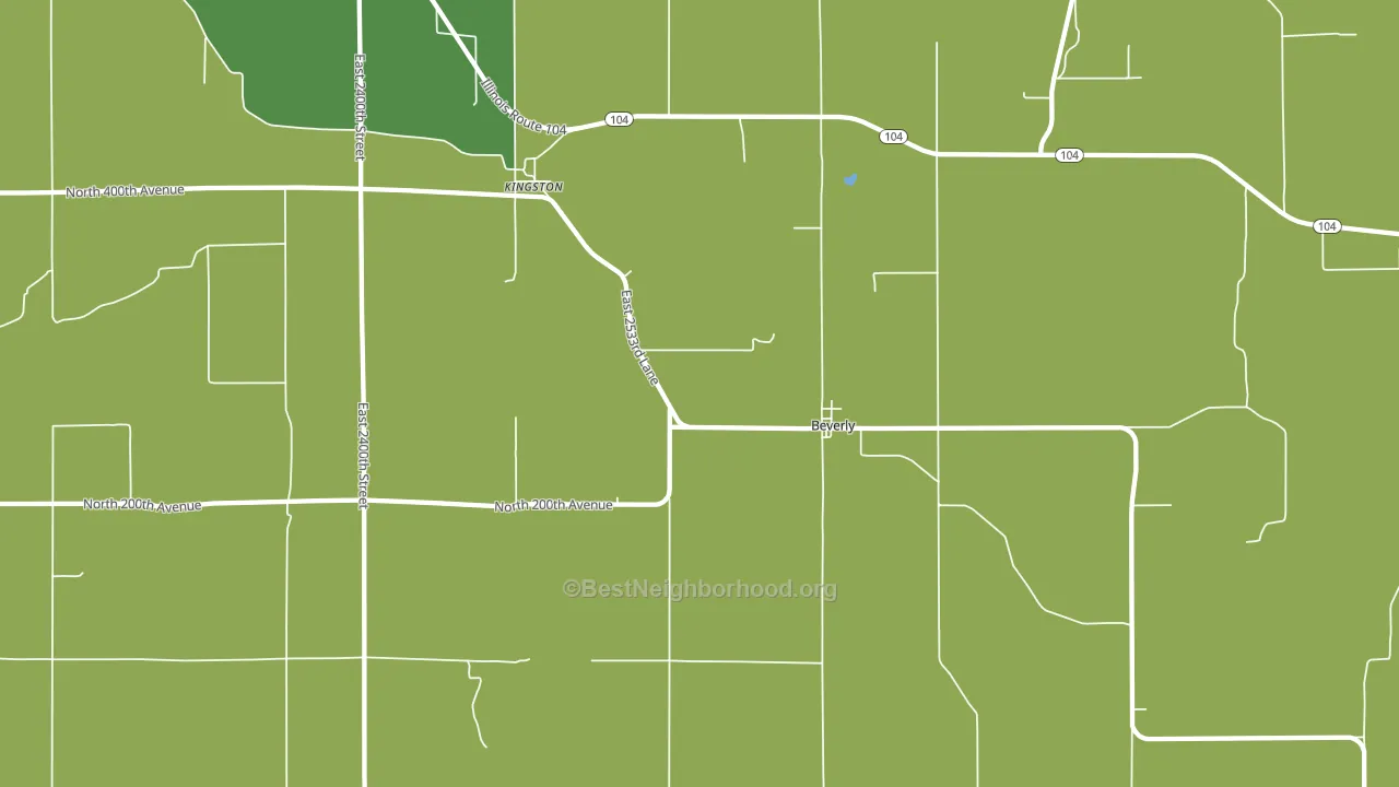 Beverly, IL block-group voter-turnout map