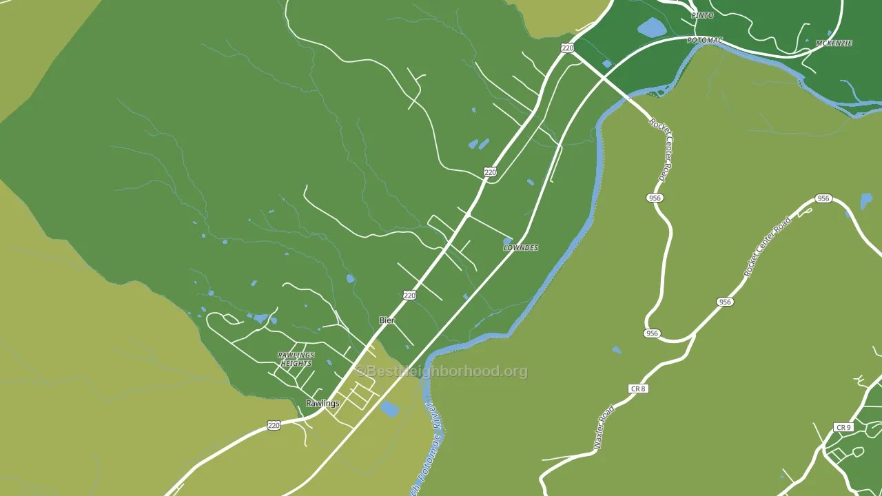 Bier, MD block-group voter-turnout map