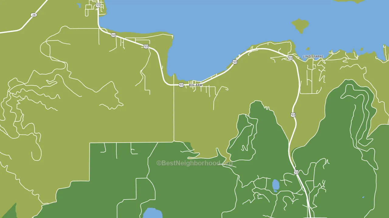 Big Arm, MT block-group voter-turnout map