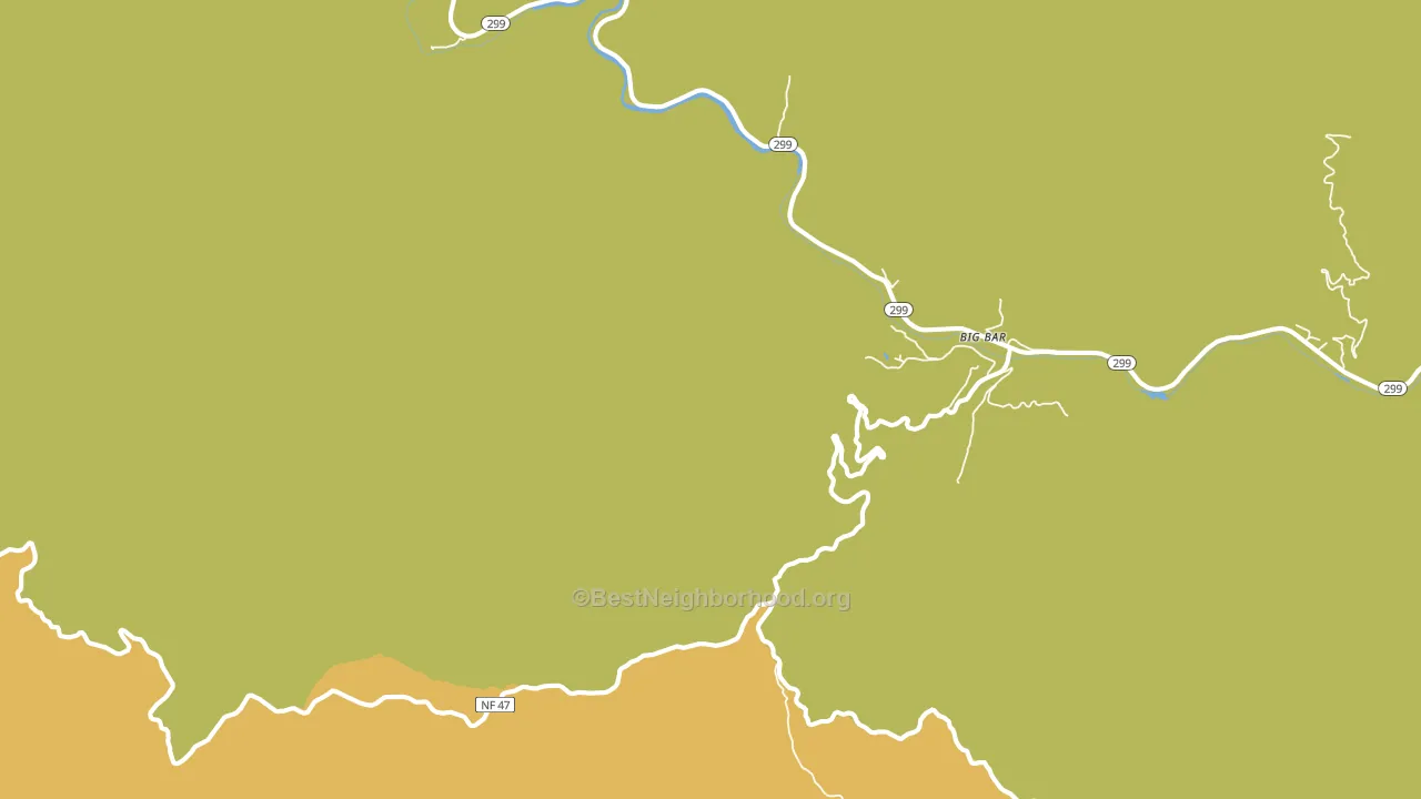 Big Bar, CA block-group voter-turnout map