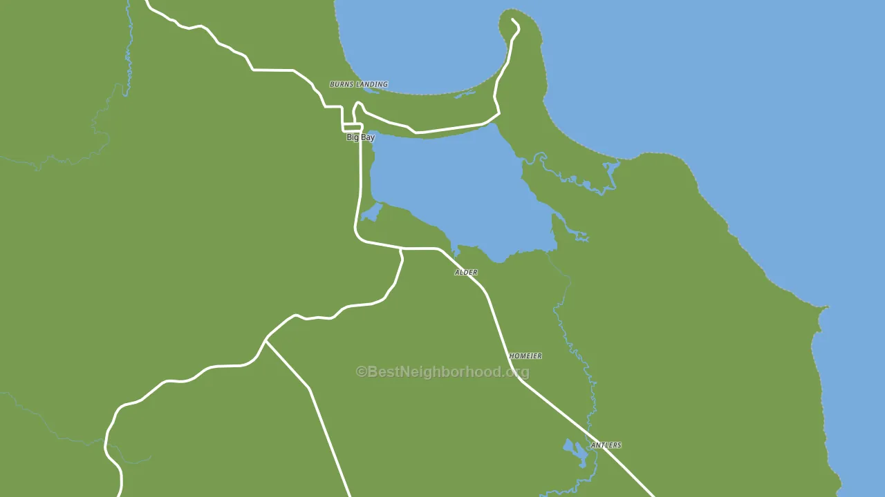 Big Bay, MI block-group voter-turnout map