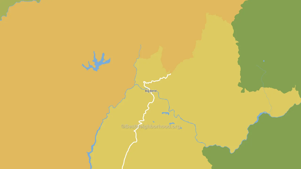Big Bend, CA block-group voter-turnout map