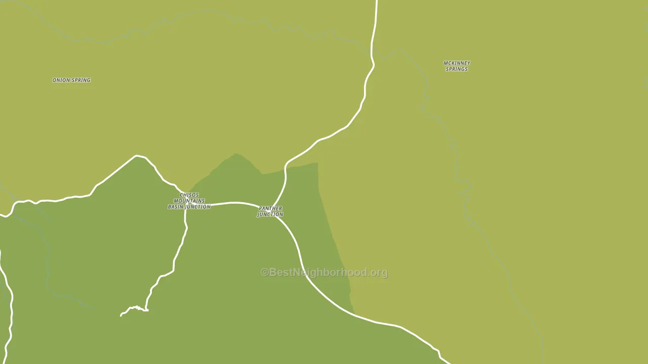 Big Bend National Park, TX block-group voter-turnout map