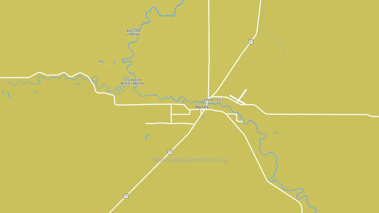 Big Falls, MN block-group voter-turnout map