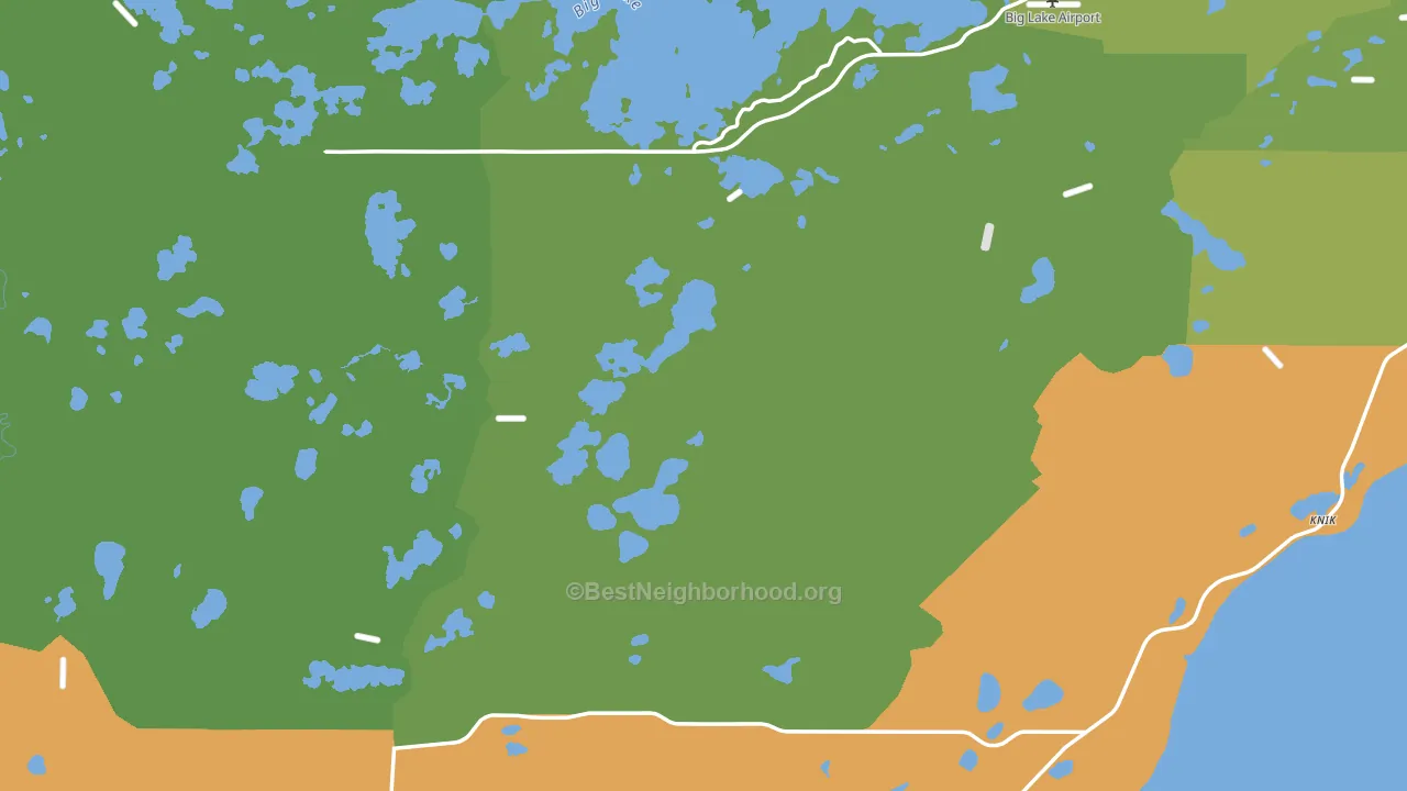 Big Lake, AK block-group voter-turnout map