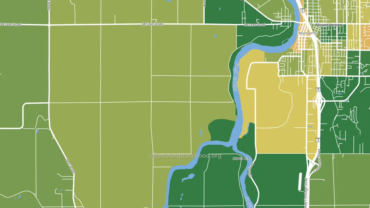 Big Lake, WA block-group voter-turnout map