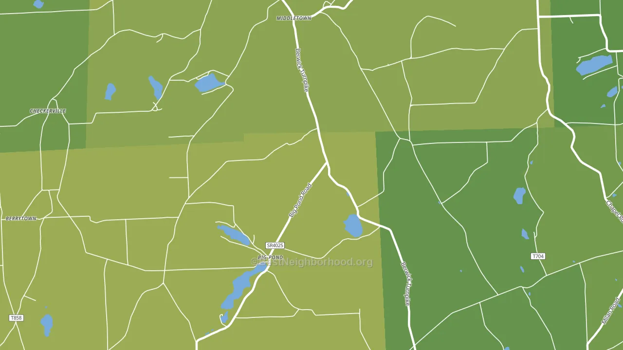 Big Pond, PA block-group voter-turnout map
