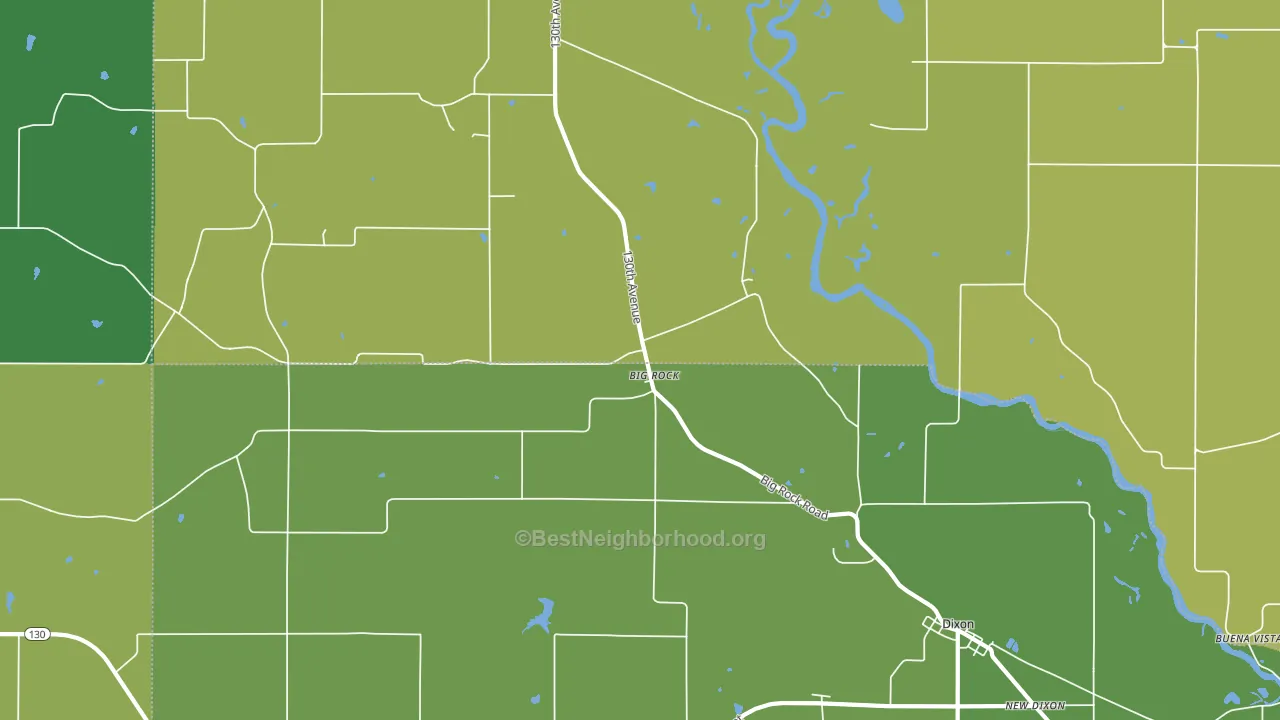 Big Rock, IA block-group voter-turnout map