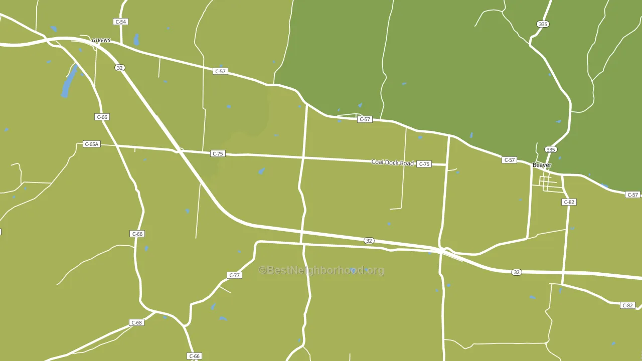 Big Rock, OH block-group voter-turnout map