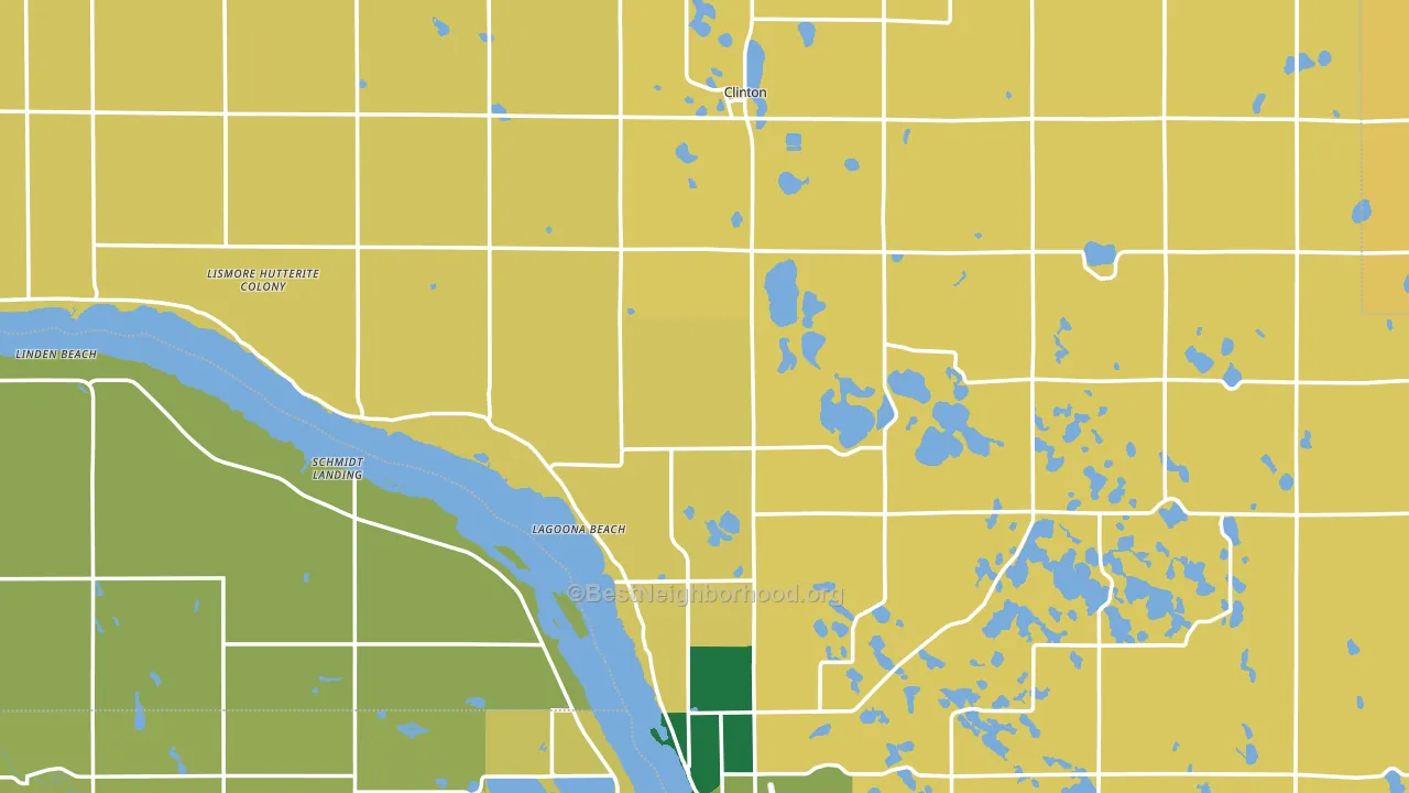Big Stone County, MN block-group voter-turnout map