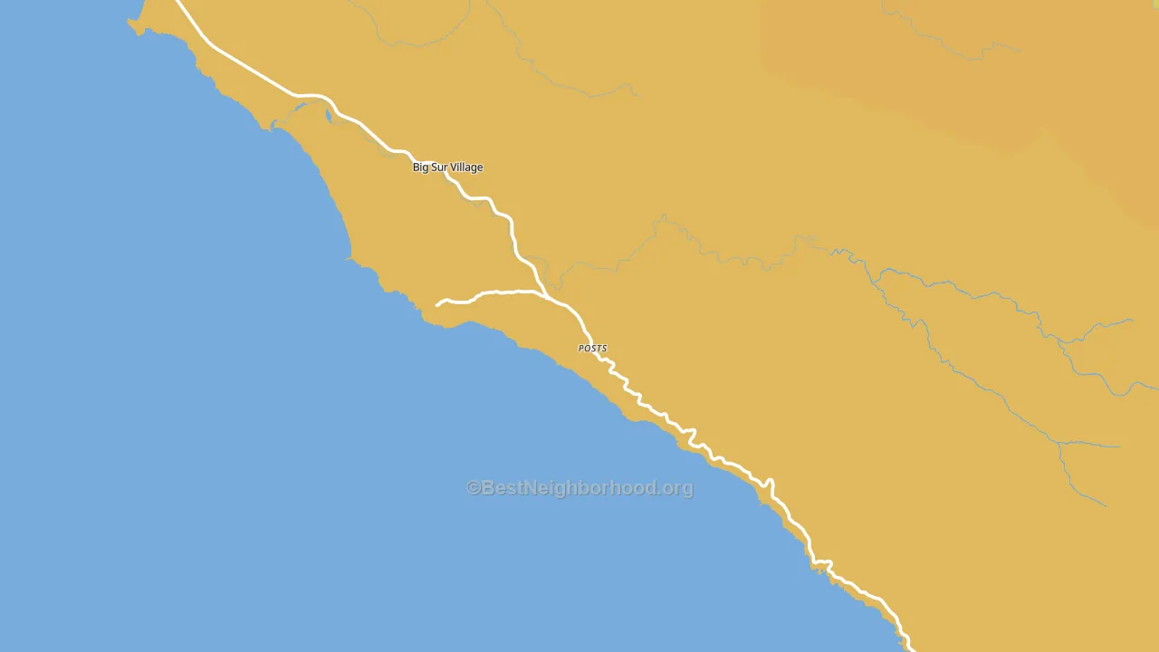 Big Sur, CA block-group voter-turnout map