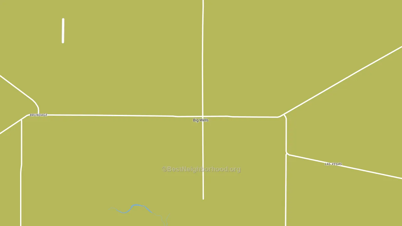 Big Wells, TX block-group voter-turnout map