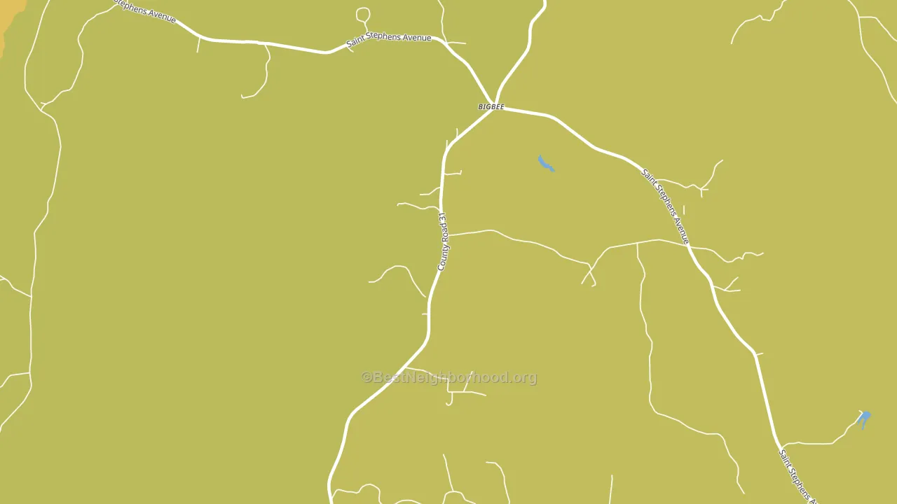 Bigbee, AL block-group voter-turnout map